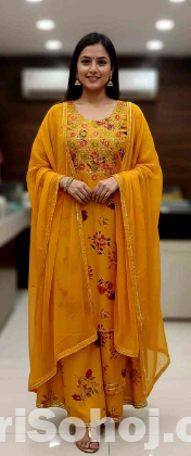 Readymade Cotton Three Piece